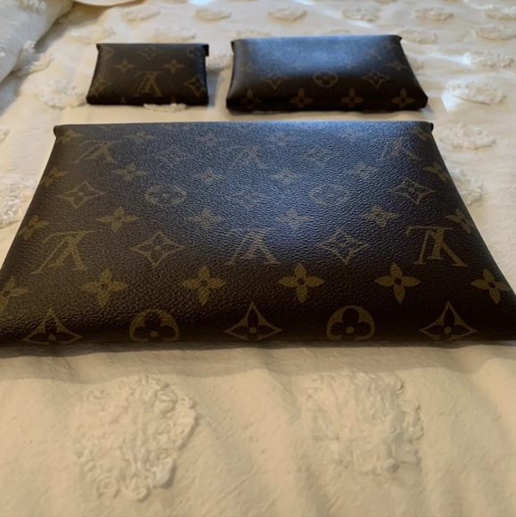 Louis Vuitton Monogram Pochette Kirigami 3 Piece Set Pouch Envelope Clut… - Picture 7 of 7